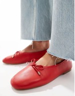 Joselie ballet flats in red  leather