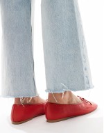 Joselie ballet flats in red  leather