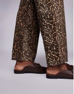 backless mule loafer in dark brown